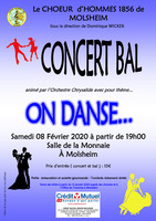 Concert-Bal du choeur d'hommes 1856