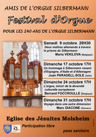 Festival d'orgue : 240 ans orgue Silbermann