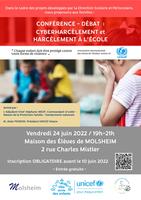 Confrence/dbat : cyberharclement et harclement  l'cole
