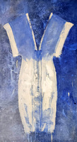 Chemins d'art sacr : exposition Robe bleue de lme