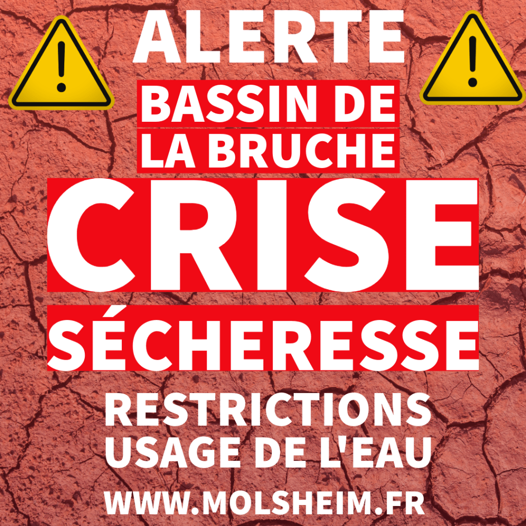 Le Bassin de la Bruche est placé en état de crise sécheresse